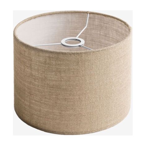Abat-jour en tissu Arlina SKLUM Beige Lin Ø30 cm - ↑20 cm