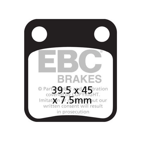 Pastillas de freno EBC SFA054 para scooter (juego para 1 disco)