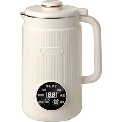 Machine à lait végétal, 8 programmes, 12 lames, contrôle température 50°C, maintien chaud 8h, pour soja avoine noix (1/5)