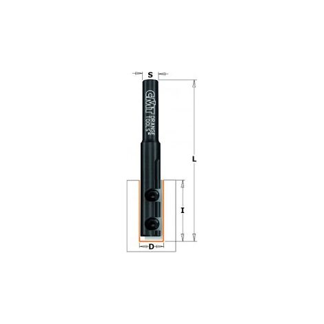 CMT – Fraise droite HW Z1 S=8 D=12x29,5x79 DX – Pour bois dur – Coupe nette sans éclat – Outil professionnel