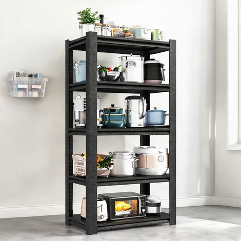 Étagère métal 5 niveaux 650 kg 183 cm noir 90 x 40 x 183 cm (1/5)