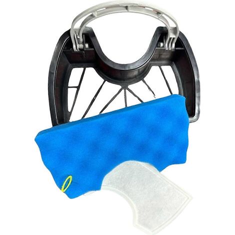 Convient aux accessoires d'aspirateur DJ97-01040C SC4300-SC4700 : filtre en coton, bac à poussière et panier (1/5)