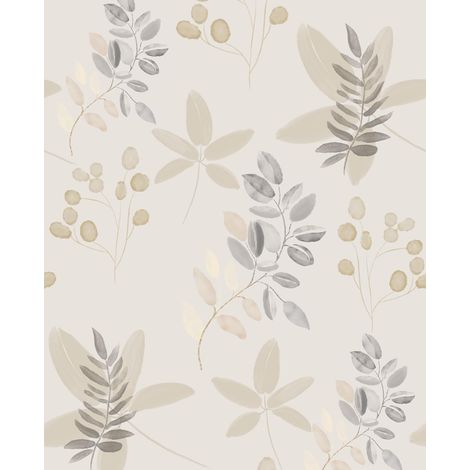Papel pintado de flores en acuarela de 44×300 cm, estilo vintage, PVC impermeable, para muebles.