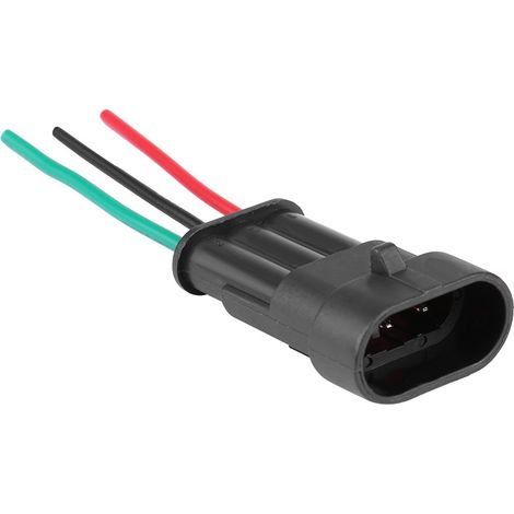 Connecteur automobile étanche à 3 broches avec fil, jeu complet de 5 (1/5)