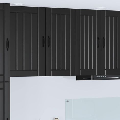Küchenschrank Lucca Schwarz 40 x 31 x 80 cm Holzwerkstoff