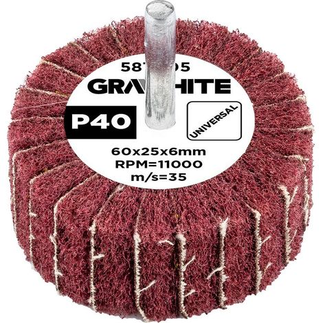 Accessoire ponceuse Graphite 58t405 60 mm diamètre 11000 tr/min max