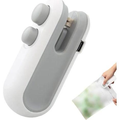 Scelleur de sacs - Se joinds - 2 en 1 - Rechargeable - Portable - Compact (1/4)
