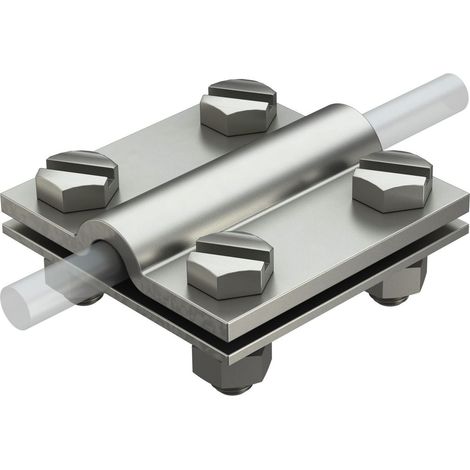 OBO Bettermann Kreuzverbinder 8-10mm Edelstahl, rostfrei A4 1.4571, 10 Stück, 5312656