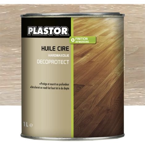 Huile Cire PLASTOR Decoprotect Blanc 1 L (1/3)