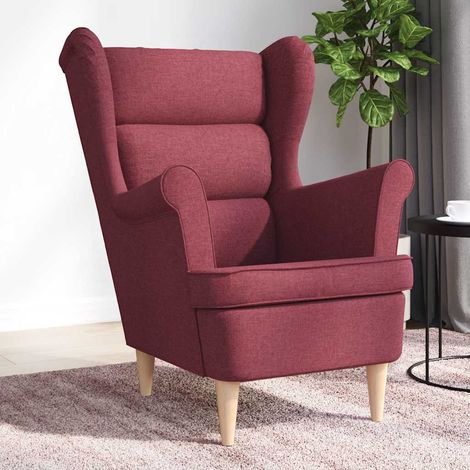 Fauteuil-Chaise de relaxation-Fauteuil Relax rouge bordeaux 74x84x100 cm tissu 148566 (1/5)