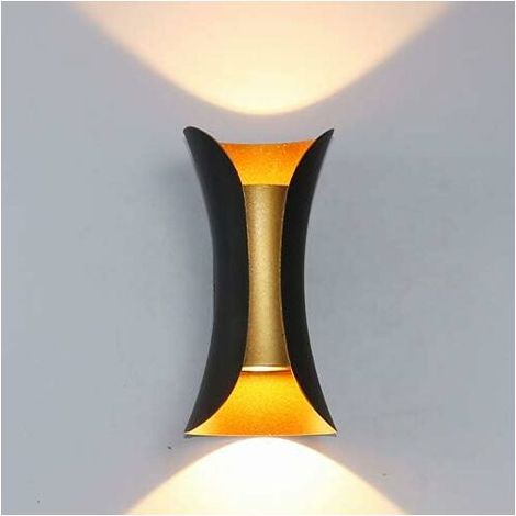 Appliques murales LED modernes applique murale extérieur intérieur IP65 10W applique murale moderne en métal applique murale en aluminium applique murale LED s'allume pour chambre, salon, salle de bai (1/5)