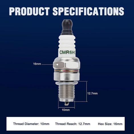 Compatible with STHIL FS40 FS40C FS56 FS90 FS90R FS100 FS110 BR600 spark plugs (1/4)