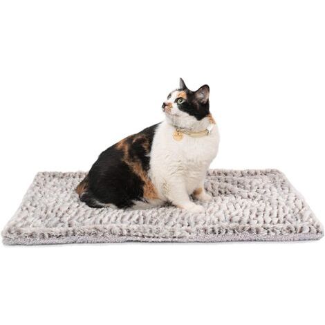 Pets Tapis Chauffant pour Chat et Chiens Coussin Chauffant Chat 70 x 47 cm Couverture Auto-Chauffant Tapis Thermique pour Chat et Petits Chiens Lavable (1/5)