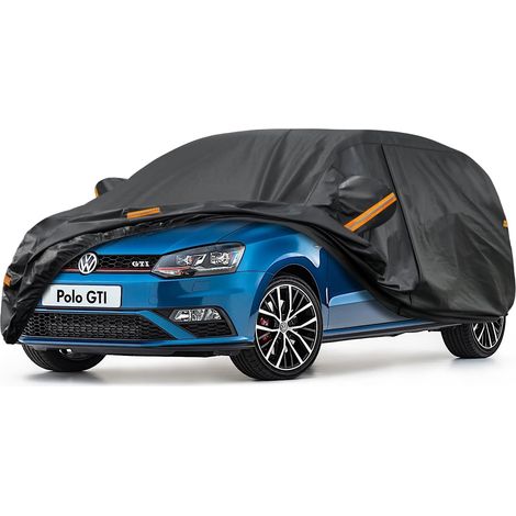 Bâche Voiture Étanche Respirante Compatible avec Polo (1981-2025), 7 Couches Housse de Protection Voiture Extérieur, Contre Pluie Soleil Poussière avec Zip et Doublure en Coton. (1/5)