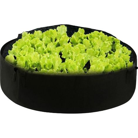 Jardinière ronde, sac de culture, pot de jardin respirant pour pommes de terre, fruits, herbes aromatiques, fleurs et légumes, 71 x 30 cm (1/5)