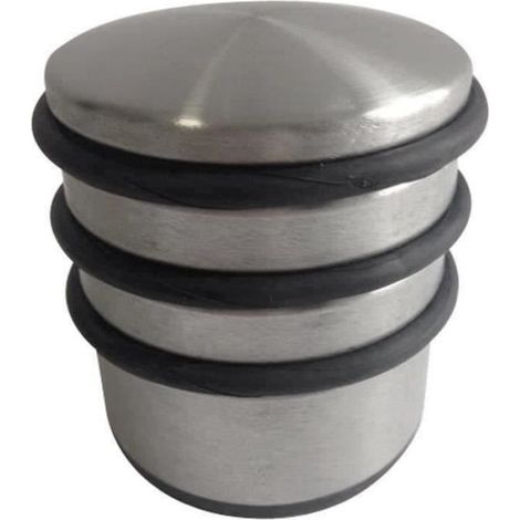 Bloc Porte Lourd - Aluminium - Butée Conique Au Sol - Pour Portes Intérieures - 1.2 kg (1/2)
