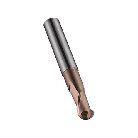 Fraiseuse à rayon S229 D.2mm, longueur d'insertion 8mm, HM TiSiN, Z.2 (1/4)