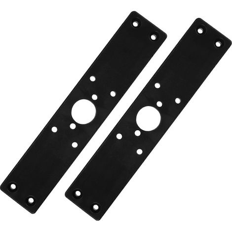 Support de canne à pêche en 2 pièces, base de montage en PVC noir (1/5)