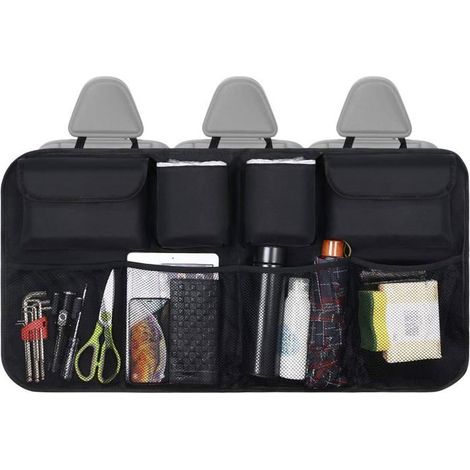 Organisateur de Coffre de Voiture, Multipurpose Pliables Sac de Rangement Voiture, coffre rangement voiture, Noir (1/5)