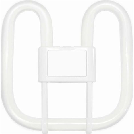 Ampoule GR10q à 4 broches, 28 W, lumière blanche chaude 3500 K, 2000 lumens, lampe fluorescente compacte carrée 2D CFL, ampoule à 4 broches, 220 V CA, ampoule papillon plate GR10q DD. (1/5)