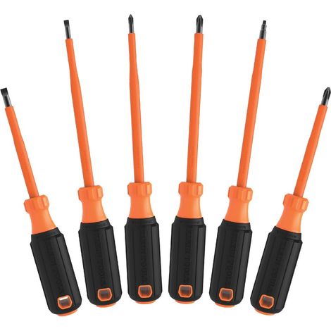 Jeu De Tournevis Isole VDE 6 Pieces Isolation 1000 V IEC 60900 (1/5)