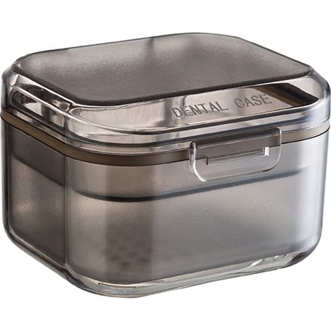 Boîte Pour Prothèses Dentaires - Avec Bac Filtrant Amovible - Pour Trempage Et Rangement - 1 Pièce (1/5)