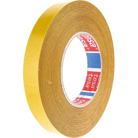 Ruban tissé double face Blanc Tesa 51571, 19mm x 50m x 0.16mm 13 N/cm ( Prix pour 1 )