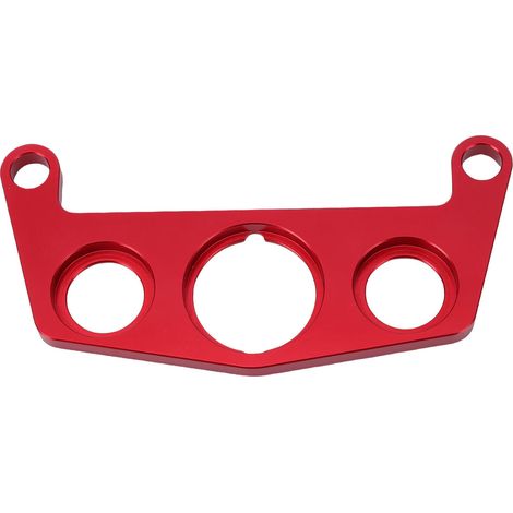 Support interrupteur clé voyant lumineux pinces guidon Pro Taper aluminium rouge, remplacement (1/5)