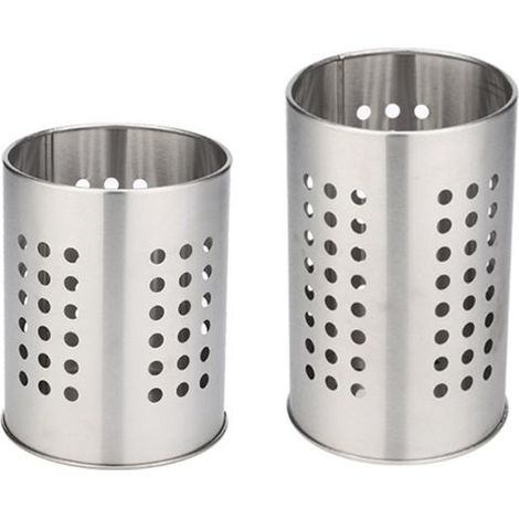 2 pièces égouttoir à Couverts, Porte-Couverts, Acier Inoxydable, Organisateur de Cuisine, Taille 16.5 x 10 cm et 15 x 12 cm (1/5)