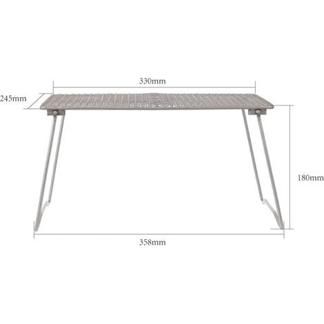 Grille de camping pliable en titane avec support portable, idéale pour le camping et la randonnée, accessoires de cuisine et réchauds portables. (1/5)