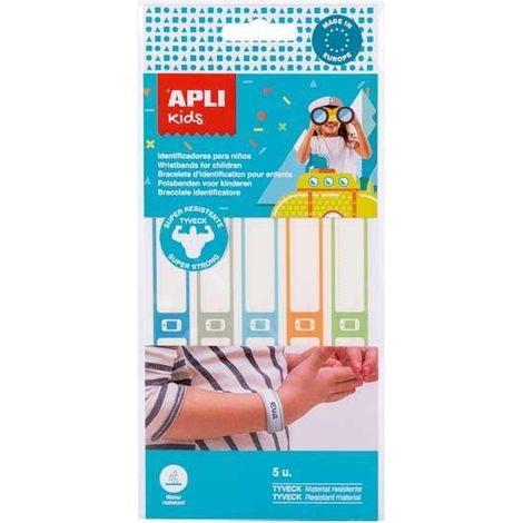 BL. 5 BRAZALETE IDENTIF. APLI KIDS PAP TEJIDO
