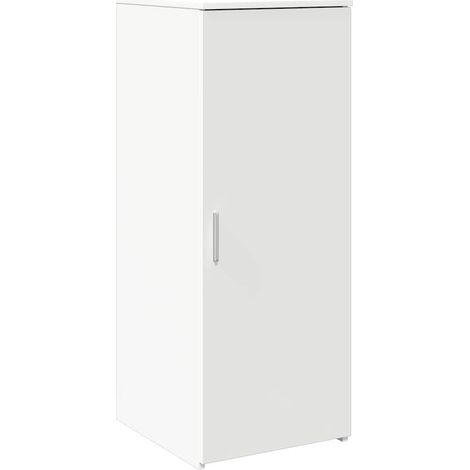 Maison Exclusive - Mobiletto portaoggetti bianco 40x45x103,5 cm in legno ingegnerizzato (1/5)