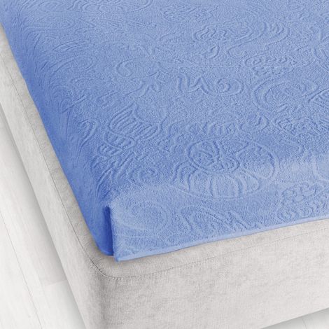 Spannbettlaken Tulipan 175x220 zwoltex blau dick (1/3)