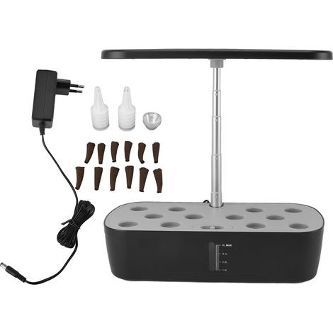 Système de culture hydroponique de jardin d'intérieur, 12 dosettes, contrôle automatique de l'eau avec lumière LED, jardinière hydroponique pour la maison