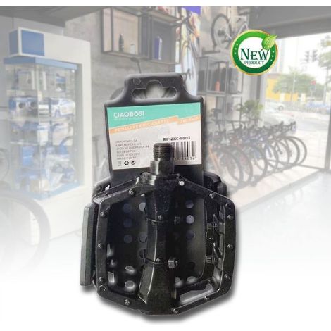 TRADE SHOP - Coppia Pedali Attacco Universali Per Bici Bicicletta Ricambi Ciclismo Zxc-9903 - (1/3)