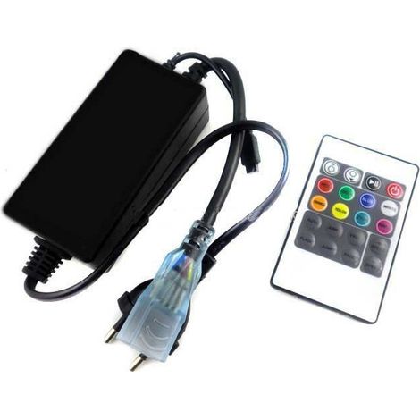 Contrôleur D'alimentation 220 V Avec Télécommande Pour Bande Led Rgb 5050 (1/2)