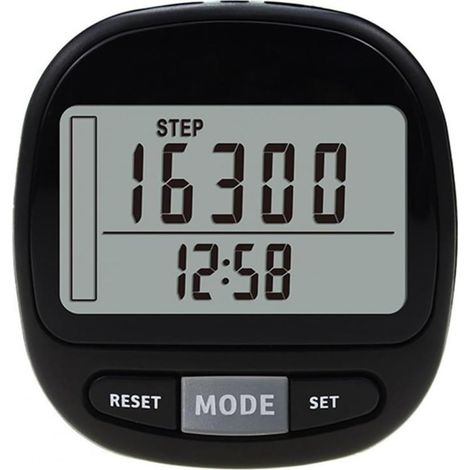Podomètre LCD Multifonctionnel, Compteur De Calories Et De Kilomètres, Podomètre De Marche, Clip Numérique De Poche, Mini Accessoire De Course Lecture Précise (1/5)