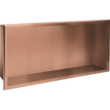 REPISA DE BAÑO EMPOTRADA REA LED  BRUSH COPPER 30X60 (1/5)