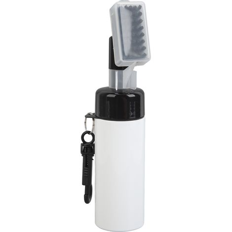 Spazzola per la pulizia delle mazze da golf con spruzzatore d'acqua, flacone rimovibile da 160 ml, setole in nylon PP antiscivolo, spazzola bianca per la pulizia delle scanalature. (1/5)