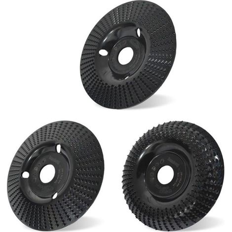3 Pices Disque Bois Meuleuse en Bois en Carbure de Tungstne 125mm Ensemble de Disques Disques de Meulage pour Faonner Meuler PZCC (1/4)