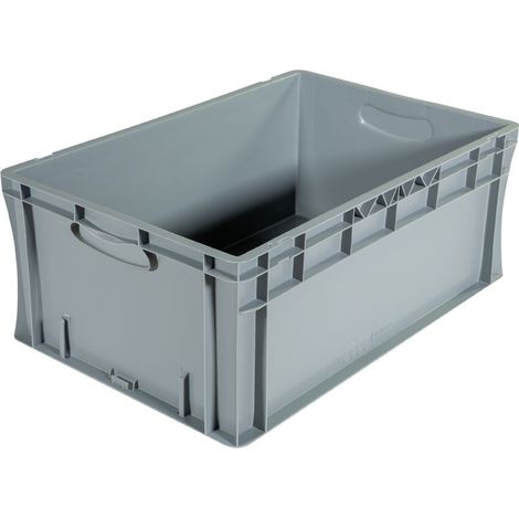 Bac palettisable norme Europe - Poignées fermées - 600x400x240 mm - 48 litres - 5000274 (1/5)