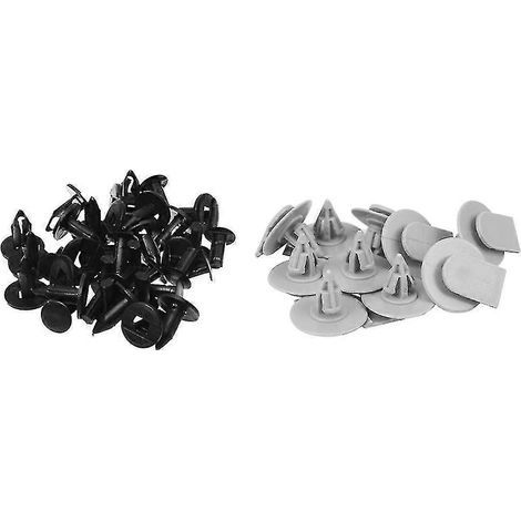 10 clips de fixation pour moulures d'ailes BMW Mini Cooper grises (1/5)