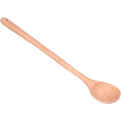 Cuillère de service en bois, long manche, texture exquise, pour cuisines et restaurants, ustensile de service de cuisine polyvalent (1/5)