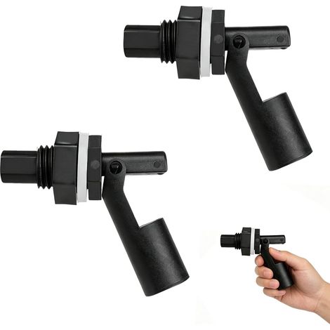 Lot de 2 Interrupteurs à Flotteur, Capteur Niveau d'eau 0–220 V Montage Horizontal Latéral, Float Switch avec Fonction NO/NC pour Réservoir, Piscine, Aquarium et Contrôle du Niveau d'Eau (1/5)