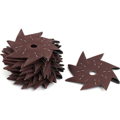 4-Zoll-240-Nadelrad-geformtes achteckiges Schleifpapier-Polierwerkzeug 15pcs (1/3)