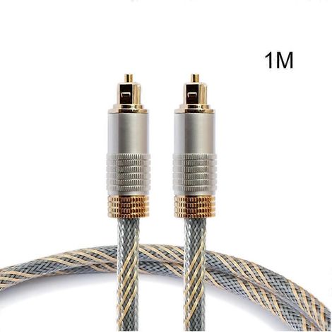 Câble à fibre optique pour système home cinéma, haut-parleur, barre de son, lecteur TV - 1 m