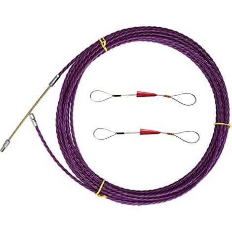 tire-câble à ruban de poisson, Dispositif d'enfilage câble d'électricien 6 mm poisson Guide-fil Enfileur course Outil d'aide l'extraction électrique -