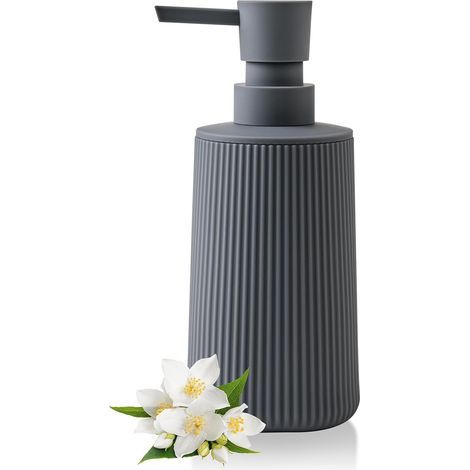- Dispensador de jabón líquido - Bomba manual recargable para cocina y baño, gris, 17,5 x 6,9 x 6,9 cm (1/5)