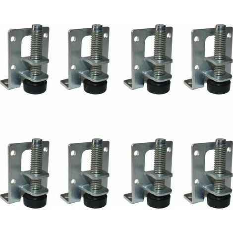Lot de 8 kits de vérins Vérin pour meuble, Pieds de Nivellement Robustes, Niveleurs Meubles Robustes, Pied Meuble Reglable pour Tables, étagères, Placards, établi (1/5)