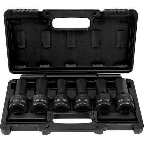 KS Tools - Jeu de douilles à chocs longues pour vis de culasse, 6 pcs - 460.1505 (1/5)